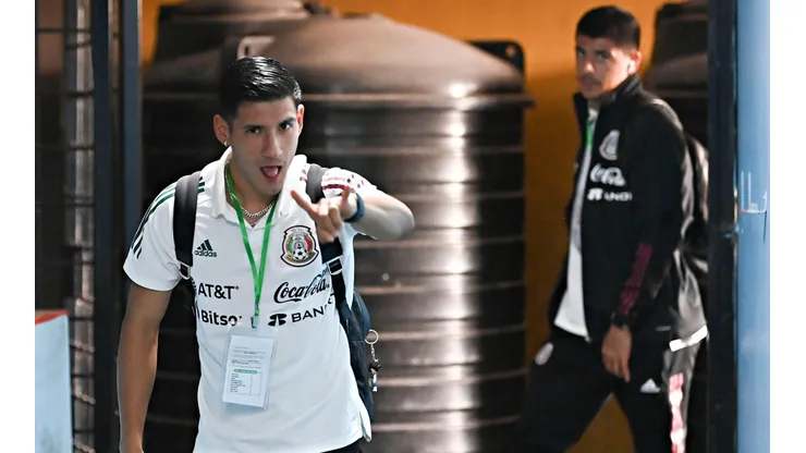 Uriel Antuna en la visita de México a Jamaica en Liga de Naciones.