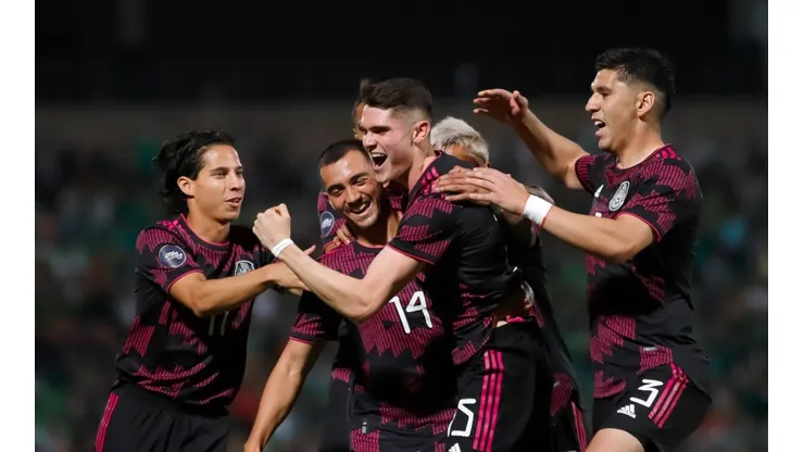 Selección mexicana después del gol de Israel Reyes 2022