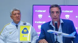 Rodrigo Ares de Parga en la presentación de Jesús Ramírez en Pumas.