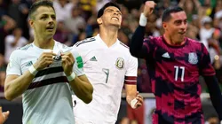 La afición pide a Chicharito y Funer Mori.