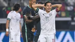 Diego Lainez en el partido amistoso ante Nigeria.