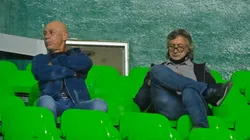 Norberto Scoponi, a la derecha, en un partido de la Liga MX entre León y Monterrey.