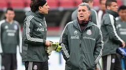 Ochoa y Martino en un entrenamiento de 2019.