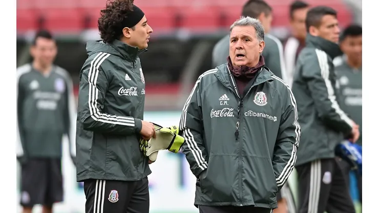 Ochoa y Martino en un entrenamiento de 2019.