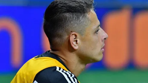 Javier Hernández en su última convocatoria con la selección mexicana, en septiembre de 2019.