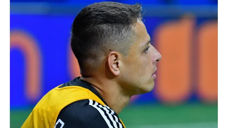 Javier Hernández en su última convocatoria con la selección mexicana, en septiembre de 2019.