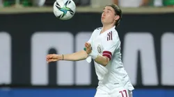 Marcelo Flores en el partido amistoso de México contra Guatemala.