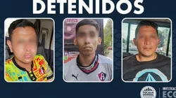 El anuncio de los tres detenidos.