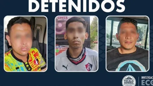 El anuncio de los tres detenidos.