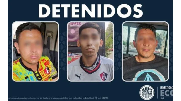 El anuncio de los tres detenidos.