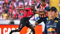 Checo Pérez apoyó al Atlas en el Jalisco