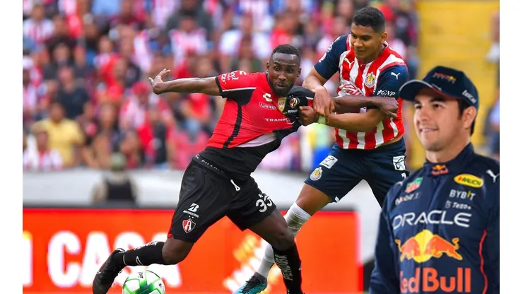 Checo Pérez apoyó al Atlas en el Jalisco