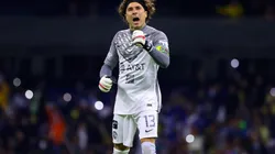 Ciudad de Mexico, 9 de abril de 2022. Guillermo Ochoa , durante el partido de la jornada 13 del Torneo Grita Mexico Clausura 2022 de la Liga BBVA MX, entre las Águilas del America y los Bravos de FC Juárez, celebrado en el estadio Azteca. Foto: Imago7/Alejandra Suárez