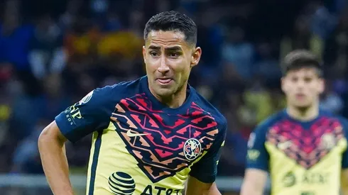 Ciudad de Mexico, 5 de febrero de 2022. Luis Fuentes, durante el partido de la jornada 4 del torneo Grita Mexico Clausura 2022 de la Liga BBVA MX, entre las Águilas del America y el Atletico San Luis, celebrado en el estadio Azteca. Foto: Imago7/ Rafael Vadillo