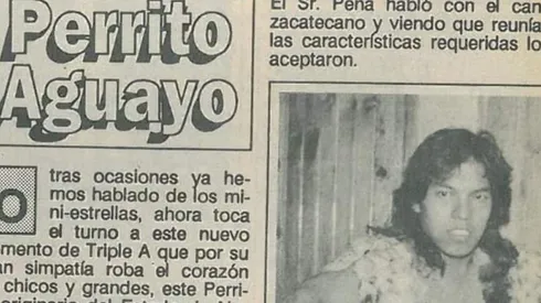 Perrito Aguayo, un paso efímero por la lucha libre. (Foto: Facebook Lucha Libre Espacio Retro)