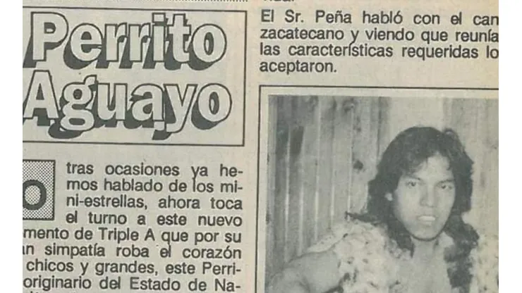 Perrito Aguayo, un paso efímero por la lucha libre. (Foto: Facebook Lucha Libre Espacio Retro)