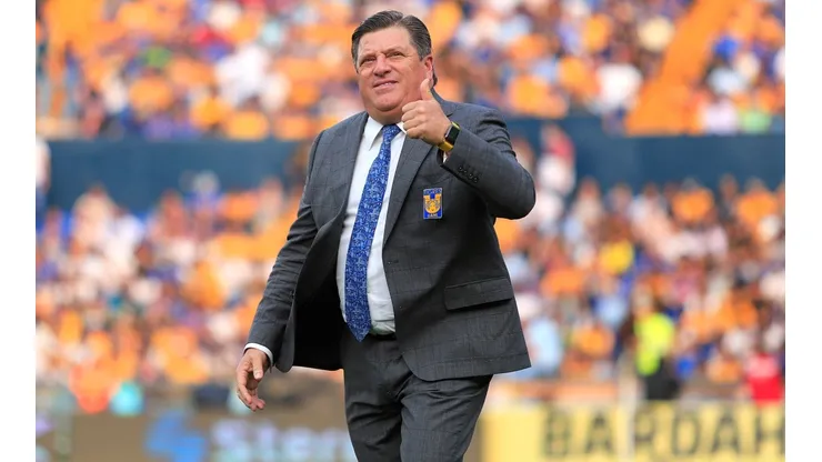 MONTERREY, MEXICO - ABRIL 16: Miguel Herrera, Director Tecnico del Tigres durante el juego de la jornada 14 del Torneo Clausura 2022 de la Liga BBVA MX en el Estadio Universitario el 14 de Abril de 2022 en Monterrey, MŽxico. (Foto: Alfredo Lopez/JAM MEDIA)