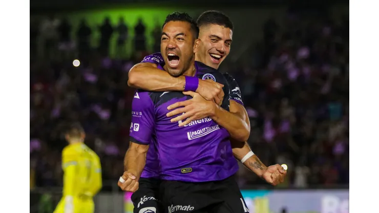 Marco Fabián grita el segundo gol de Mazatlán ante Atlas.