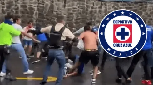 Violencia entre aficionados de Cruz Azul y fuerzas de seguridad.