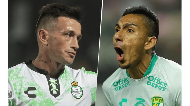 Santos Laguna vs. León por la Liga MX (Fotos: Getty).