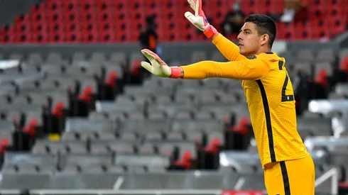 David Ochoa en partido del preolímpico de Concacaf 2021 con Estados Unidos.