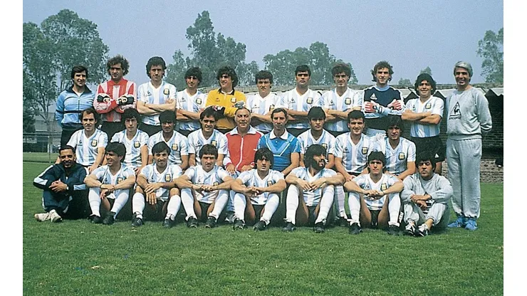 La selección mexicana del Mundial de 1986 en las instalaciones del Club América.