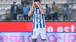 Ibáñez se lamenta tras el penal fallado.