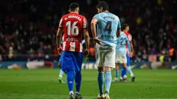 Héctor Herrera y Néstor Araujo en un partido de La Liga.