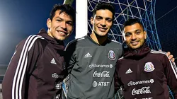 Lozano y Corona no han conseguido ser certeros frente al arco