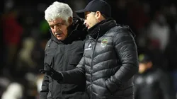 Ricardo Ferretti con su auxiliar técnico Rafael Puente del Río