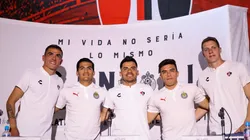 Luis Reyes, Jesús Sánchez, Aldo Rocha, Fernando Beltrán y Julio Furch previo al clásico tapatío.