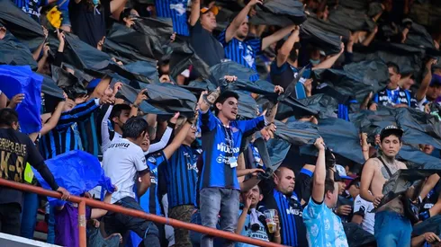 La barra del Querétaro antes de los disturbios en La Corregidora.