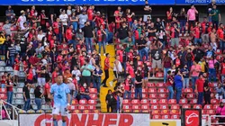 Tribuna de La Corregidora durante los hechos violentos.