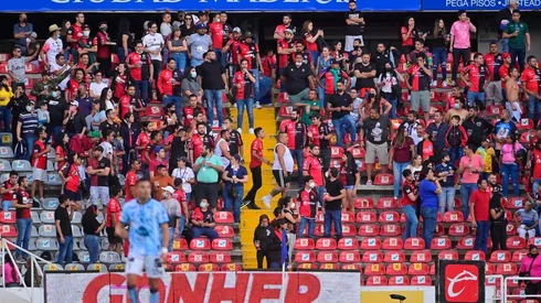 Tribuna de La Corregidora durante los hechos violentos.