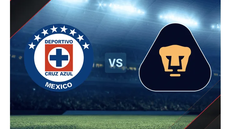 Cruz Azul vs. Pumas UNAM por la Liga MX.