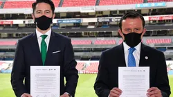 Yon de Luisa y Mikel Arriola dieron a conocer las determinaciones que tomaron la FMF y la Liga MX por la violencia extrema en el Estadio La Corregidora.