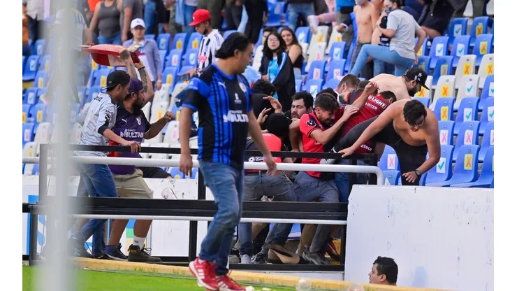 La riña en el estadio La Corregidora
