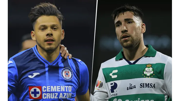 Cruz Azul vs. Santos Laguna por el Clausura 2022 de la Liga MX (Fotos: Getty Images)