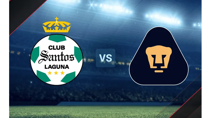 Santos Laguna vs. Pumas UNAM por la Liga MX.