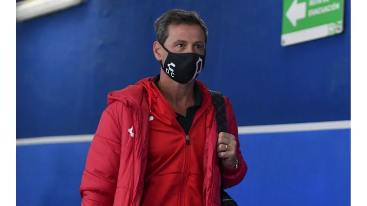 Cocca minutos antes del partido con Puebla