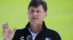 Cristante en su presentación como DT del Querétaro