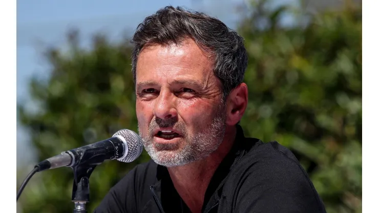 Diego Cocca en la presentación de los refuerzos de Atlas