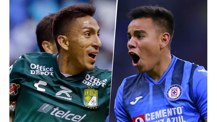 León vs. Cruz Azul por la Liga MX (Fotos: Getty).