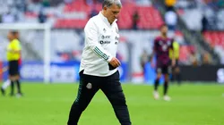 Martino en el partido con Costa Rica