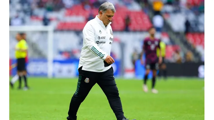 Martino en el partido con Costa Rica