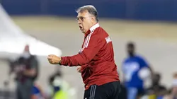 Martino en el partido con Jamaica