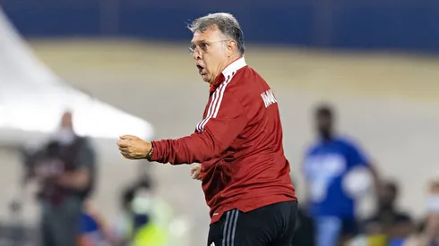 Martino en el partido con Jamaica