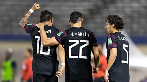 El festejo del Tri al vencer a Jamaica