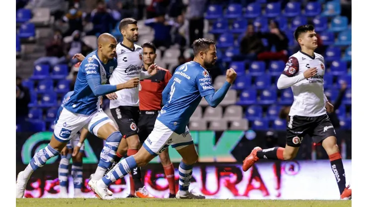 La reacción del Puebla comenzó con el penalti anotado por George Corral.