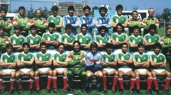 Hugo Sánchez y Carlos Hermosillo con México en el Mundial de 1986.